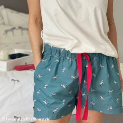 Zebra Ladies Pyjama Shorts -Sophie Allport Shop 14. rutlandgirlfashionstyle ZebraPJShorts