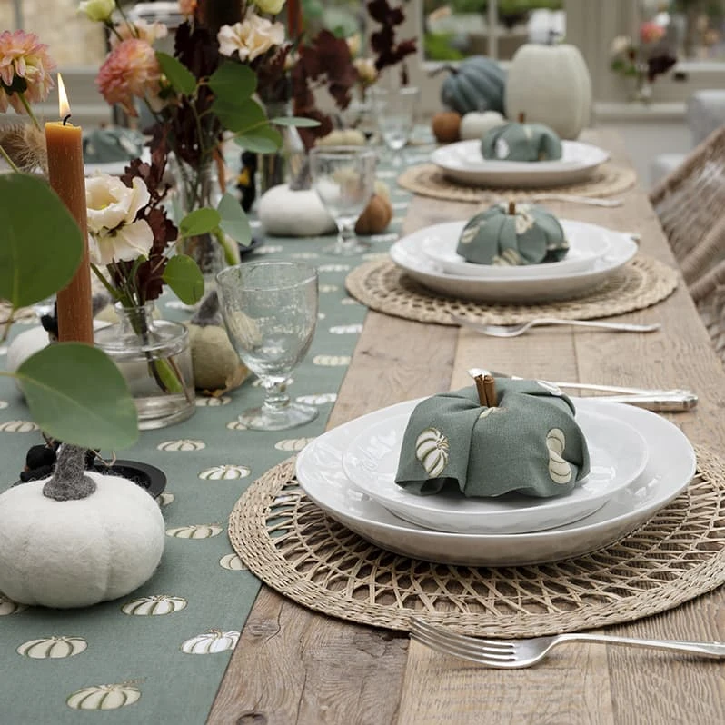 Pumpkin Felt Table Decorations (Set of 3) Pumpkin Felt Table Decorations (Set Of 3) -Sophie Allport Shop AW22 Halloween all90810 all90300 cfff903s tfd9003 cfff90h3s table decoration landscape lifestyle 2 high res square