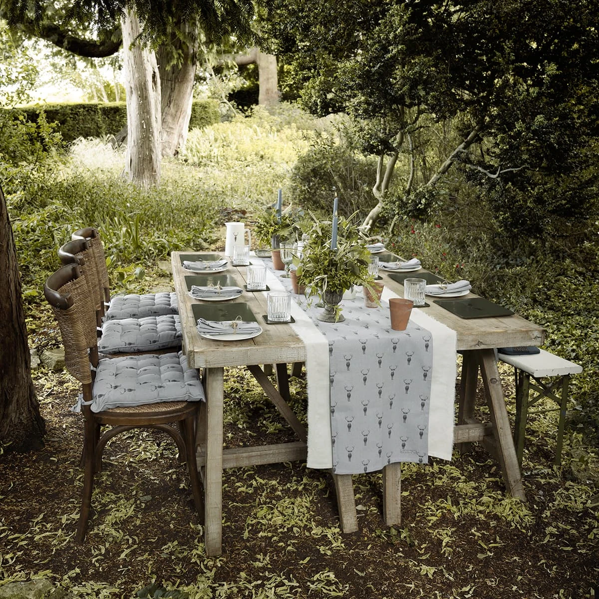 Highland Stag Napkins (Set of 4) Highland Stag Napkins (Set Of 4) -Sophie Allport Shop AW22 HighlandStag Hero3 Lifestyle high res square f5f2398b 9c4a 4a57 8083 f8d3f86d2b1c