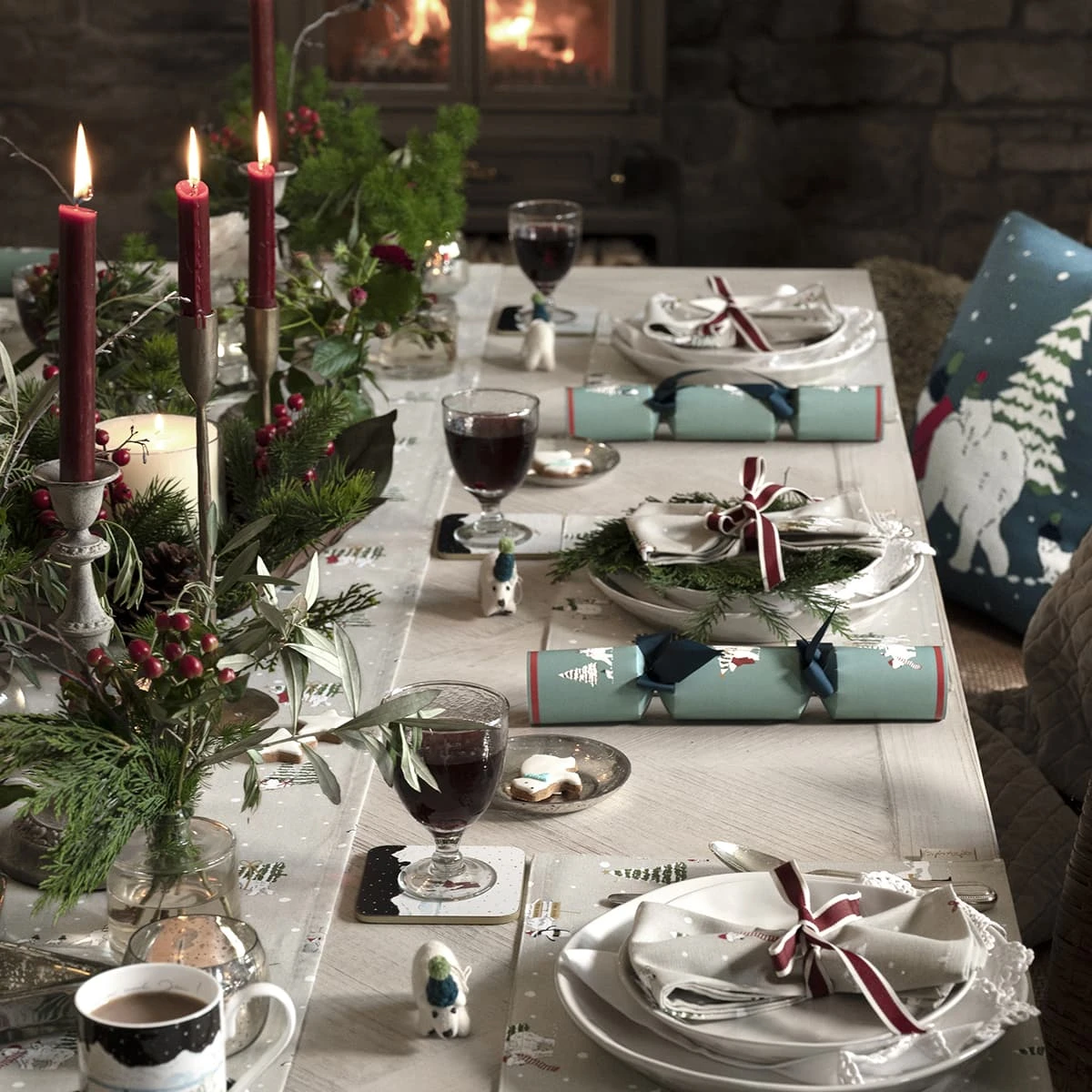 Snow Season Coasters (Set Of 4) -Sophie Allport Shop AW22 snowseason table setting full collection2 lifestyle high res square 3f1e2006 ecee 4e35 b688 aa460d543a1c
