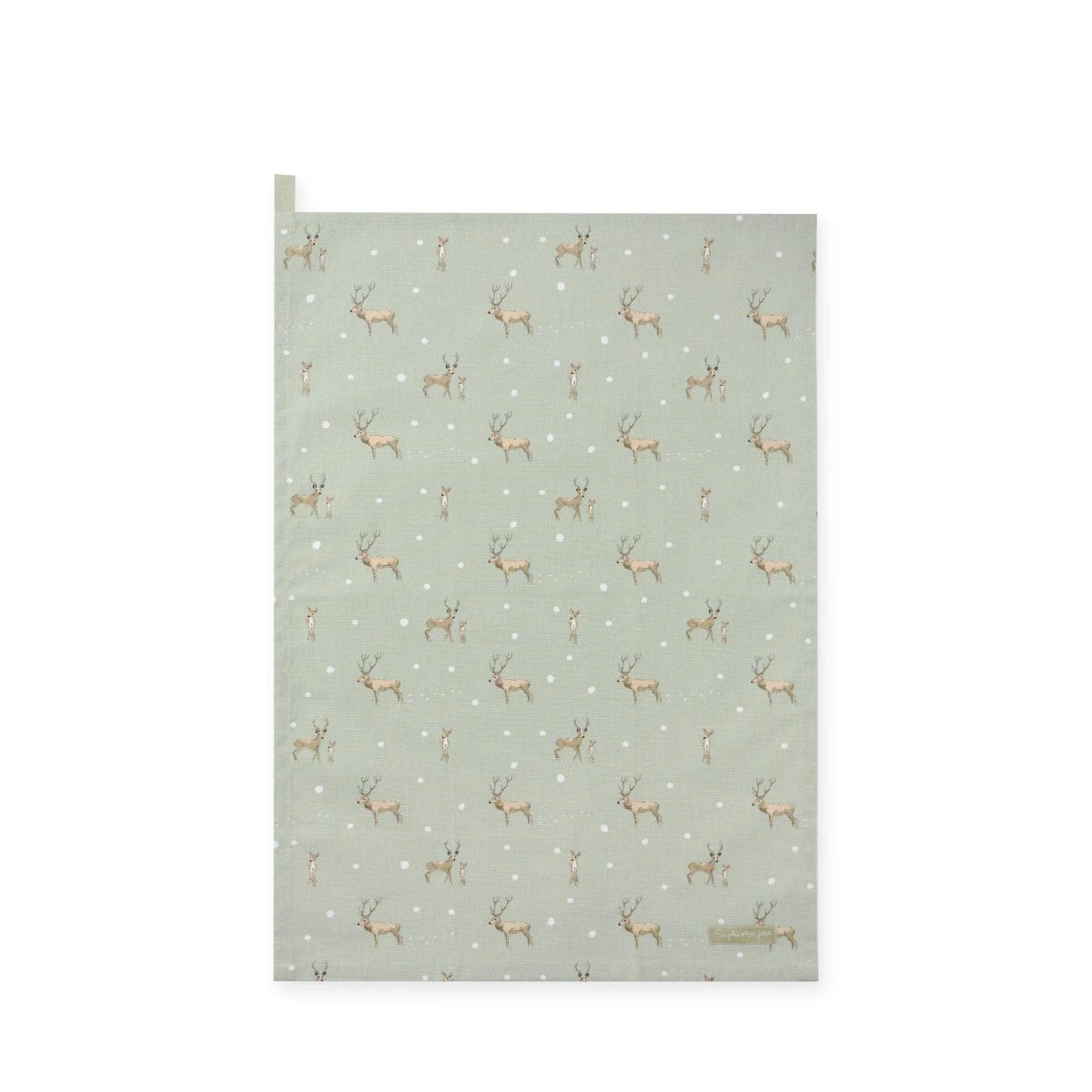 Christmas Stags Tea Towel Christmas Stags Tea Towel -Sophie Allport Shop AW23 ALL114601 CUTOUT Custom