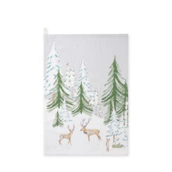 Christmas Stags Scene Tea Towel -Sophie Allport Shop AW23 ALL114601S CUTOUT Custom