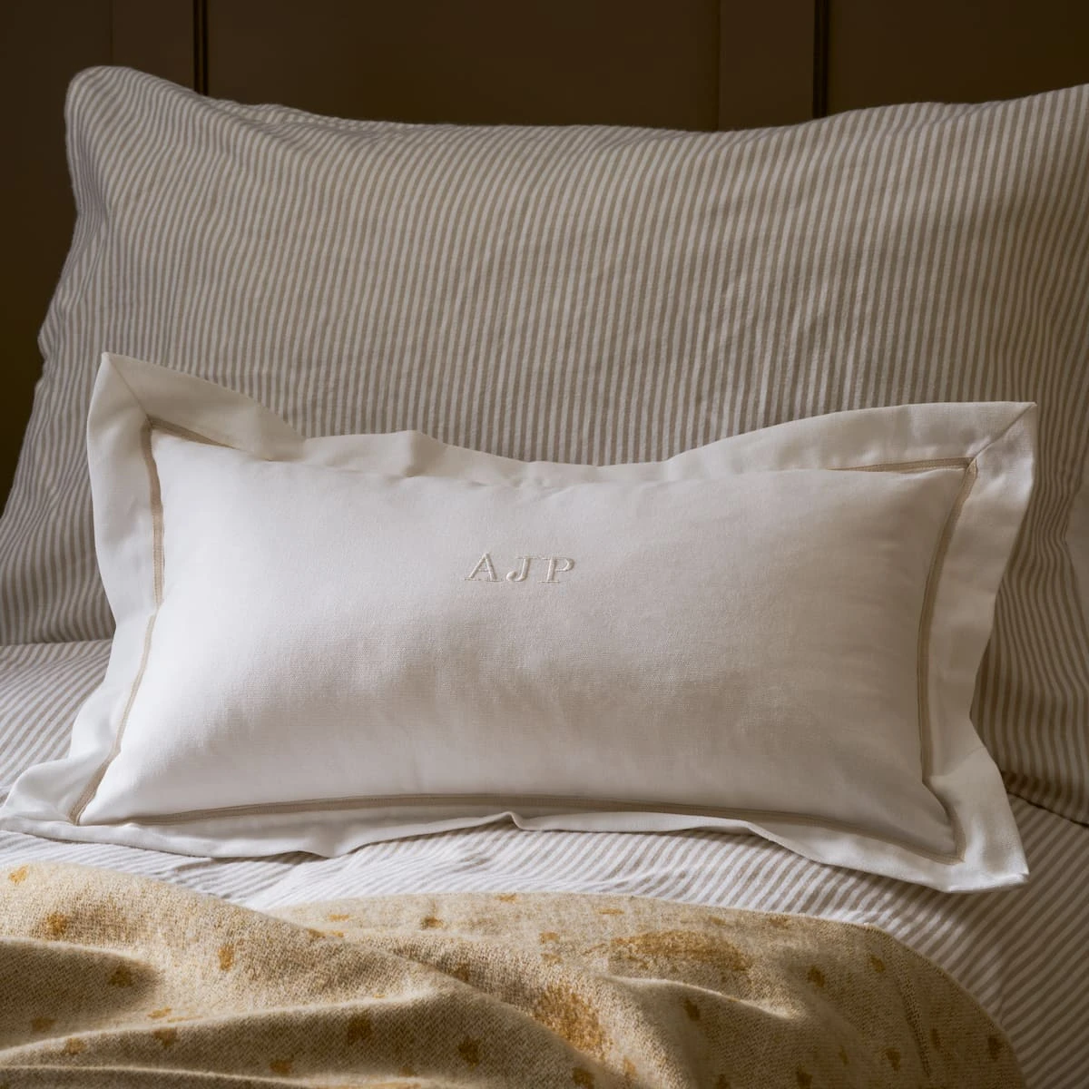 Panama Bed Cushion - Neutral Trim Panama Bed Cushion - Neutral Trim -Sophie Allport Shop AW23 ALLCDN415 SQUARE ALT