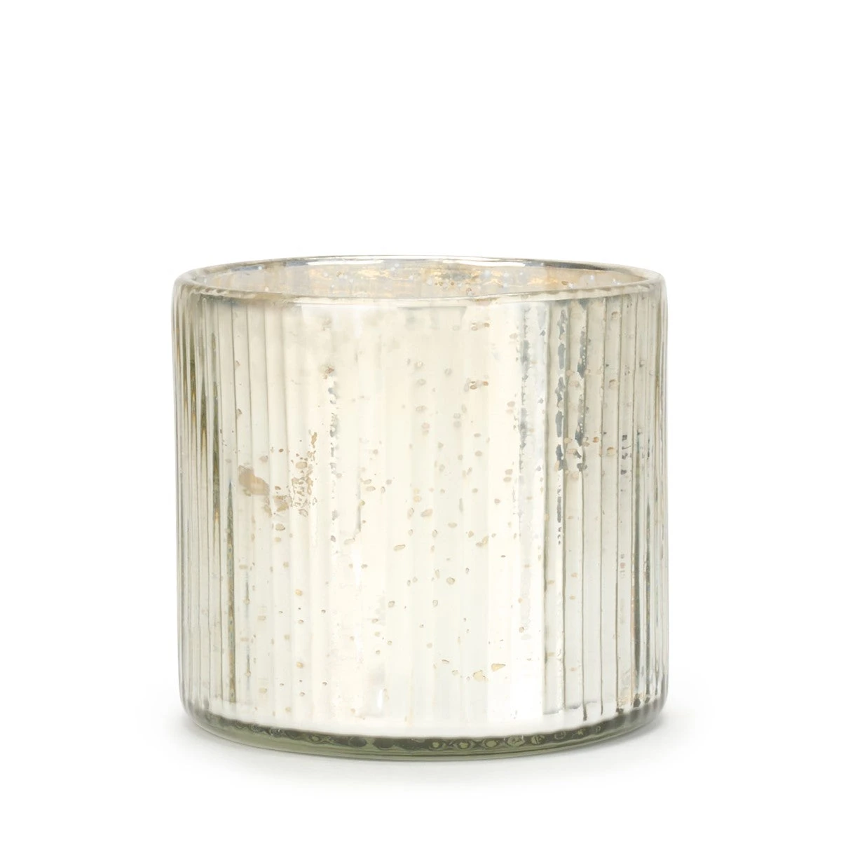 Ribbed Silver Glass Candle Holder Ribbed Silver Glass Candle Holder -Sophie Allport Shop AW23 ANC9396 CUTOUT Custom