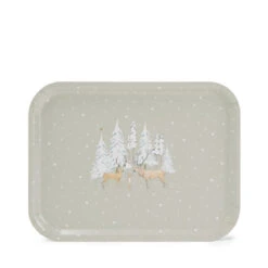 Christmas Stags Serving Tray - Small -Sophie Allport Shop AW23 PT11426 CUTOUT Custom