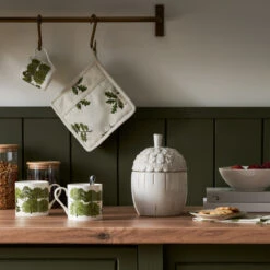 Ceramic Acorn Storage Jar