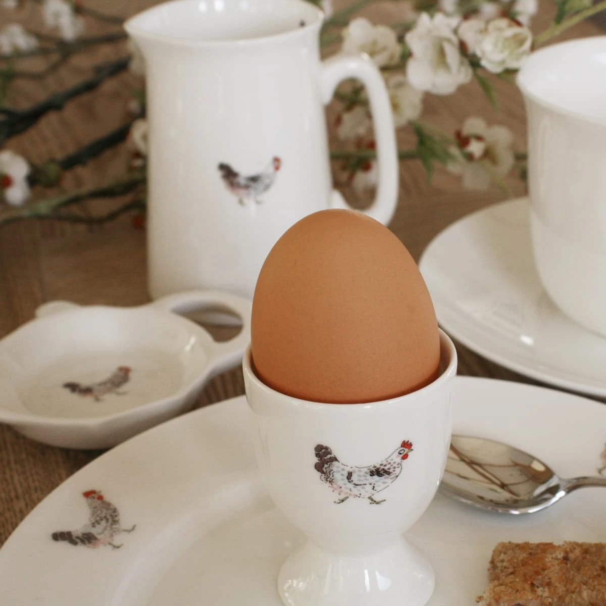 Chicken Egg Cup Chicken Egg Cup -Sophie Allport Shop ECCH01 Chicken Egg Cup Lifestyle web image 1