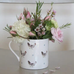 Chicken & Egg Mug 6 Chicken & Egg Mug -Sophie Allport Shop IMCH03 Chicken Egg Lifestyle Large Mug High Res web image