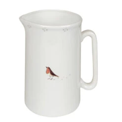 Robin & Mistletoe Jug -Sophie Allport Shop MJRM02 Robin Mistletoe Medium Jug Cut Out High Res web image