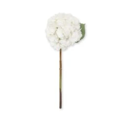 Faux Mophead Hydrangea - White -Sophie Allport Shop SS24 ABX5002WH CUTOUT