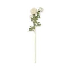 Faux Ranunculus Spray - White -Sophie Allport Shop SS24 ABX8534WH CUTOUT