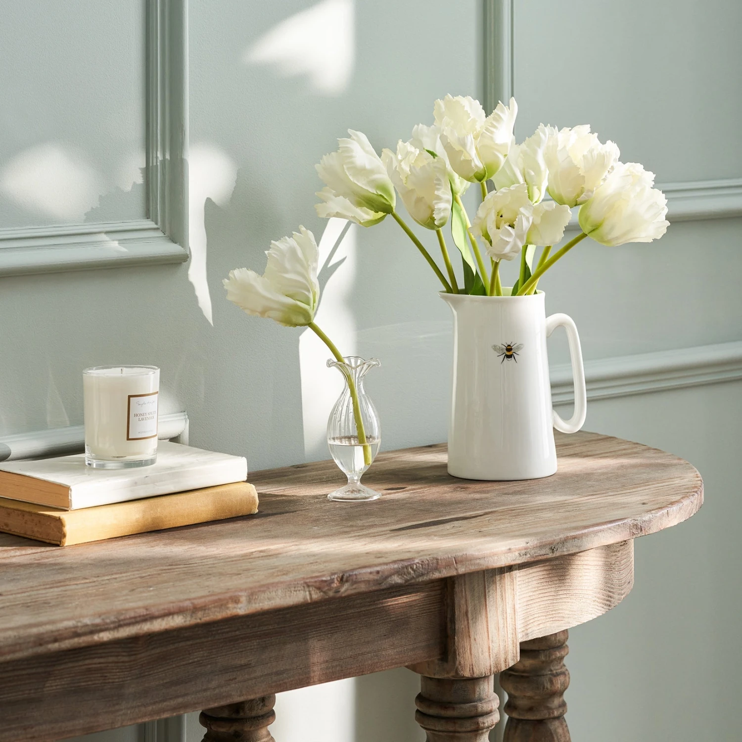 Faux Parrot Tulip - White Faux Parrot Tulip - White -Sophie Allport Shop SS24 ABY5005WH SQUARE