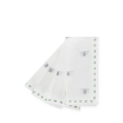 Bees Embroidered Napkins (Set Of 4) 3 Bees Embroidered Napkins (Set Of 4) -Sophie Allport Shop SS24 ALL36300SC CUTOUT