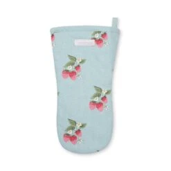 Strawberries Blue Oven Mitt 2 Strawberries Blue Oven Mitt -Sophie Allport Shop SS24 ALL97B150M CUTOUT