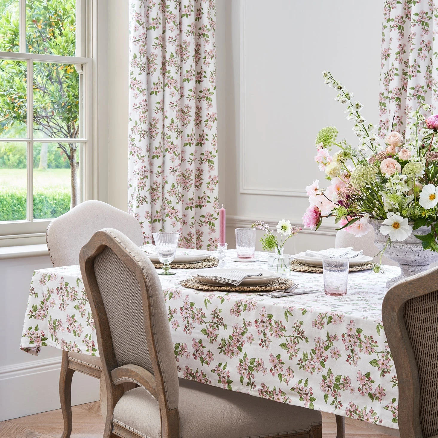 Blossom Tablecloth Blossom Tablecloth -Sophie Allport Shop SS24 BLOSSOM DINING HERO SQUARE