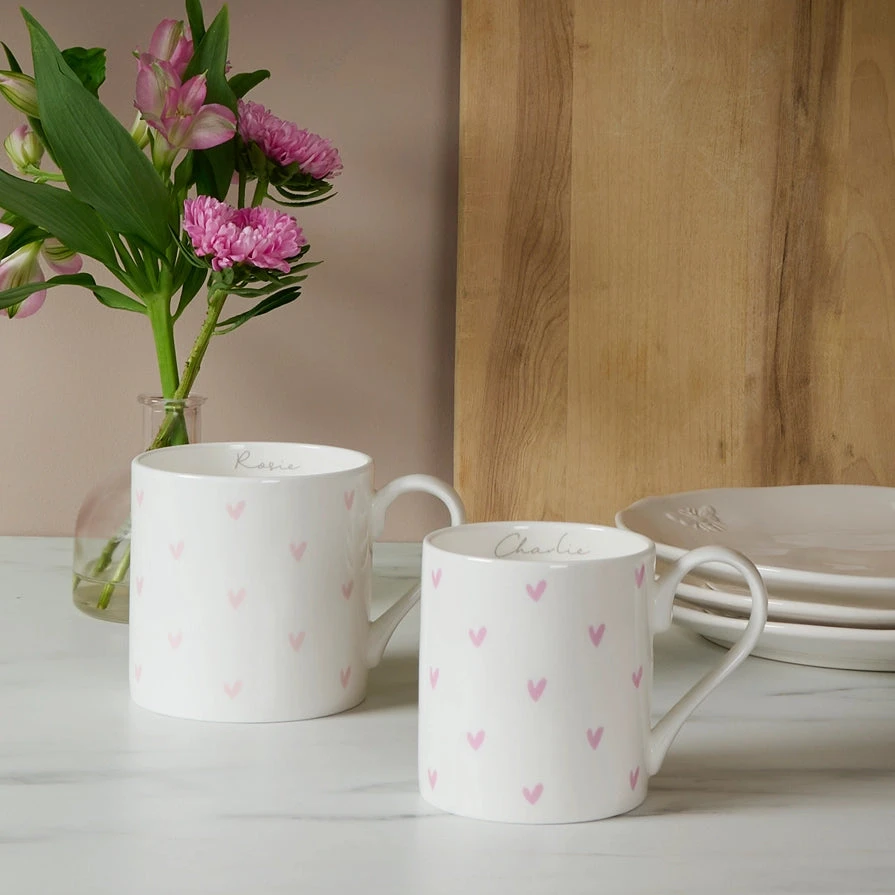 Hearts Pink Mug Hearts Pink Mug -Sophie Allport Shop SS24 BM3402 IM3403 SQUARE