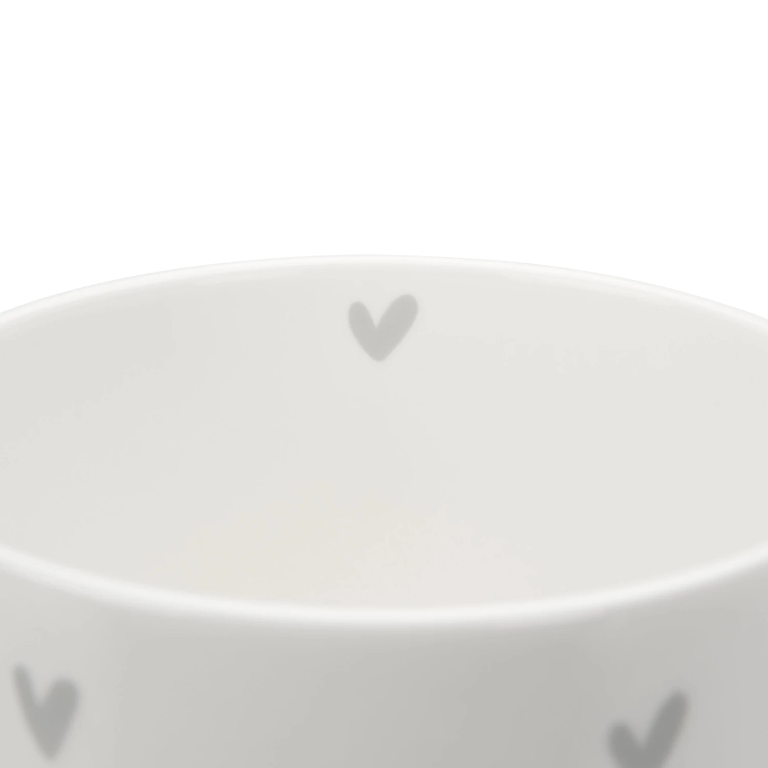 Hearts Grey Mug Hearts Grey Mug -Sophie Allport Shop SS24 BM3404 CUTOUT DETAIL