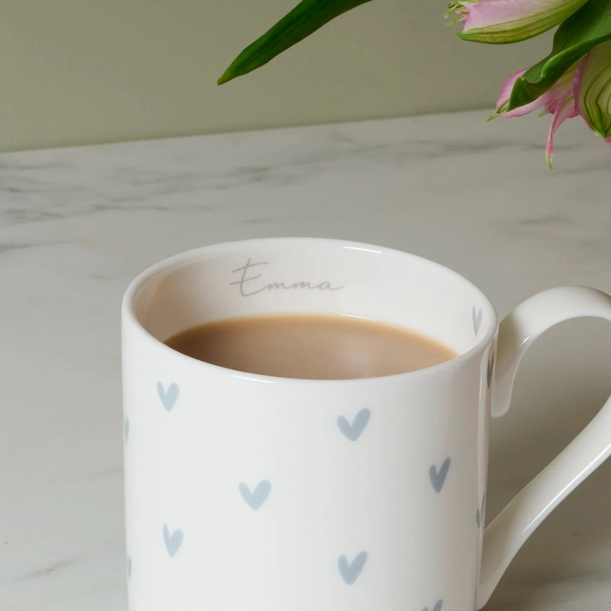 Hearts Grey Mug Hearts Grey Mug -Sophie Allport Shop SS24 BM3404 DETAIL