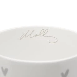 Hearts Grey Mug 10 Hearts Grey Mug -Sophie Allport Shop SS24 IM3405 CUTOUT DETAIL PERSONALISATION