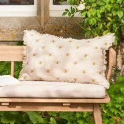 Bees Linen Cushion - Rectangular