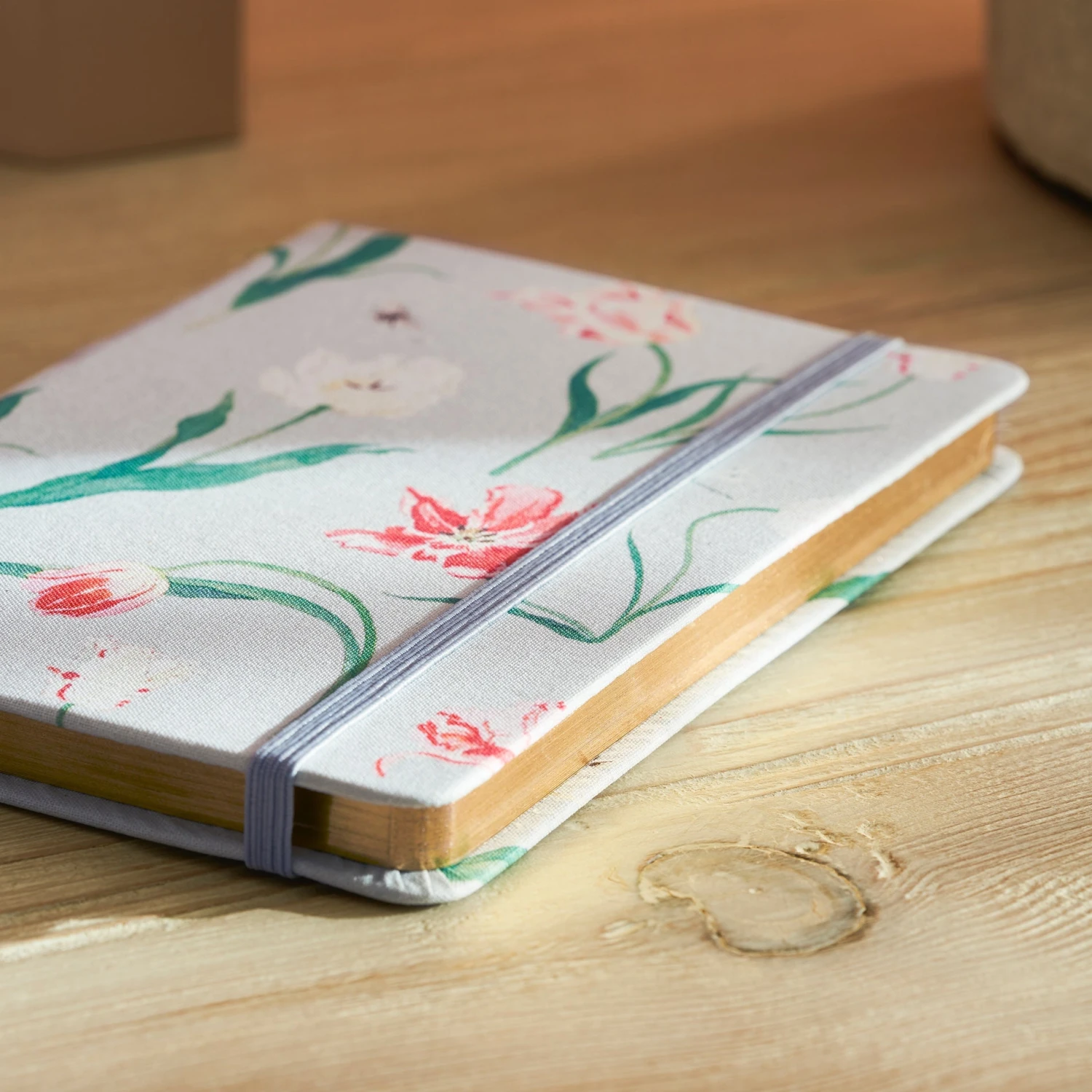 Tulips B6 Fabric Notebook Tulips B6 Fabric Notebook -Sophie Allport Shop SS24 POLY116510B6 DETAIL
