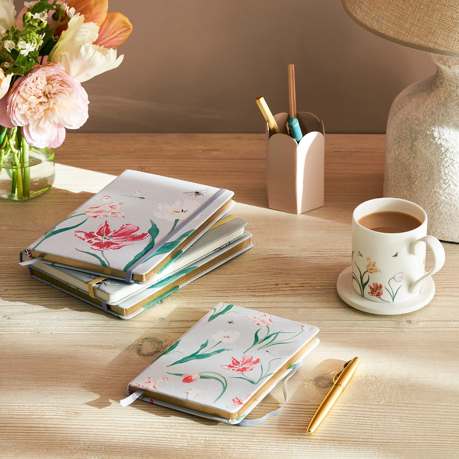 Tulips B6 Fabric Notebook Tulips B6 Fabric Notebook -Sophie Allport Shop SS24 POLY16510 POLY116510B6 SQUARE e530b696 f9f1 4822 b7c2 c7ed9915261d