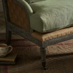Witham Armchair - Pale Green 6 Witham Armchair - Pale Green -Sophie Allport Shop SS24 WSP21732 DETAIL SQUARE 1