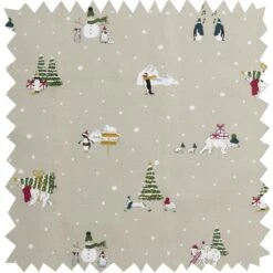 Snow Season Roller Hand Towel -Sophie Allport Shop all100000 snow season fabric swatch cut out high res square e758c591 8835 4e55 a25d d898210f59b0