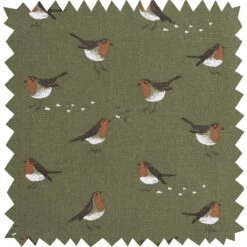 Robin Double Oven Glove -Sophie Allport Shop all101000 robin green fabric swatch cut out high res square 210b8f2a 8bb8 45b1 ab60 7c14548647a3