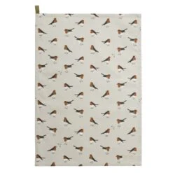 Robin Tea Towel (Set Of 2) -Sophie Allport Shop all101602 robins tea towel set of 2 cut out high res square