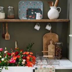 Poppy Meadow Jug - Small -Sophie Allport Shop all103602 bm10301 pt10326 pt10345 poppy meadow tea towels mugs trays lifestyle high res square