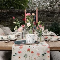 Poppy Meadow Table Runner 3 Poppy Meadow Table Runner -Sophie Allport Shop all103810 all103820 mb10301 pt10326 poppy meadow table outdoor 2 lifestyle high res square