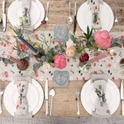 Poppy Meadow Table Runner 6 Poppy Meadow Table Runner -Sophie Allport Shop all103810 all103820 poppy meadow table runner top down outdoor lifestyle high res square 0e17c0e8 9c66 4756 8888 8e037bbf65ed