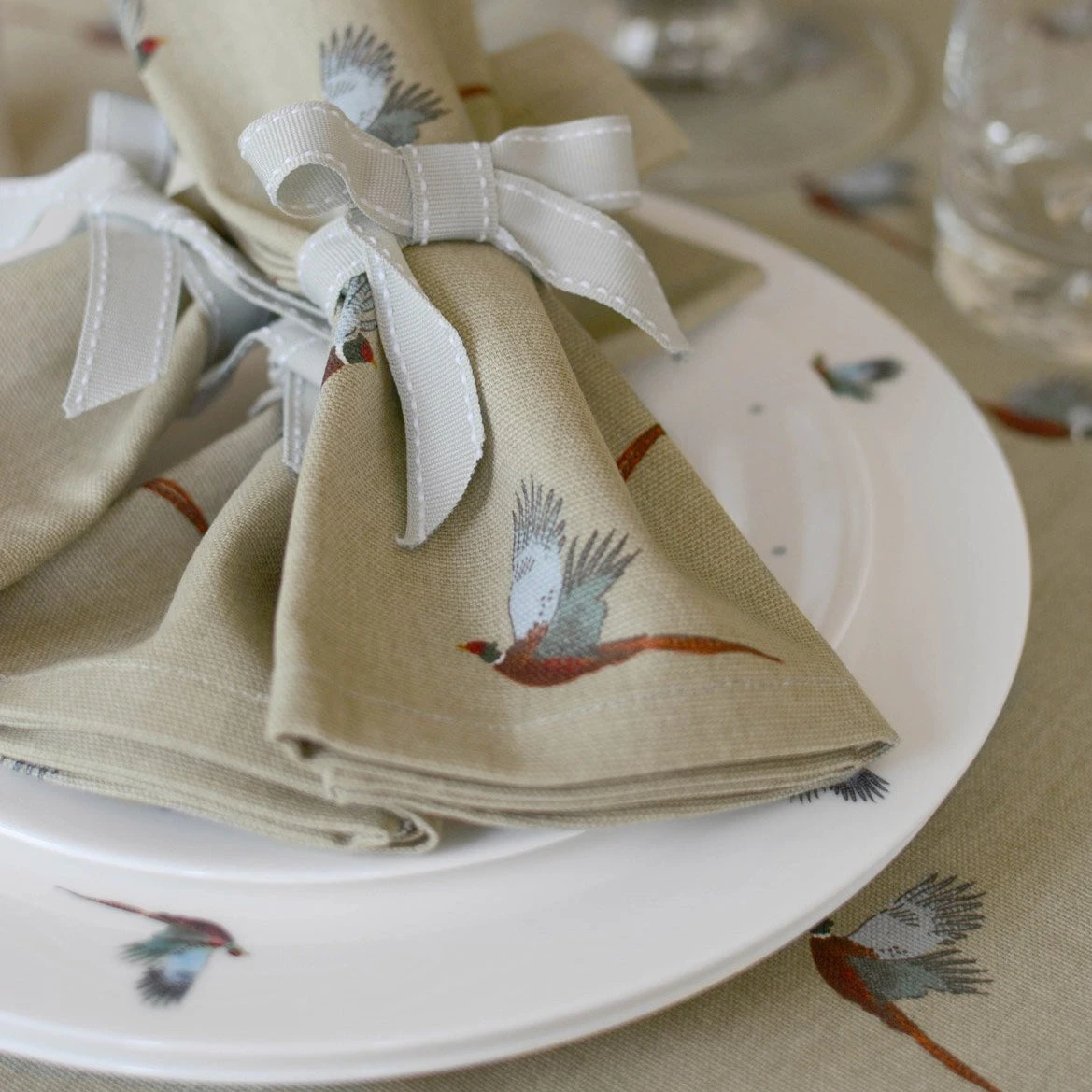 Pheasant Napkins (Set of 4) Pheasant Napkins (Set Of 4) -Sophie Allport Shop all19300 pheasant napkin lifestyle high res web image ab6293c1 4177 4ae9 8a21 e12ab1630c3e