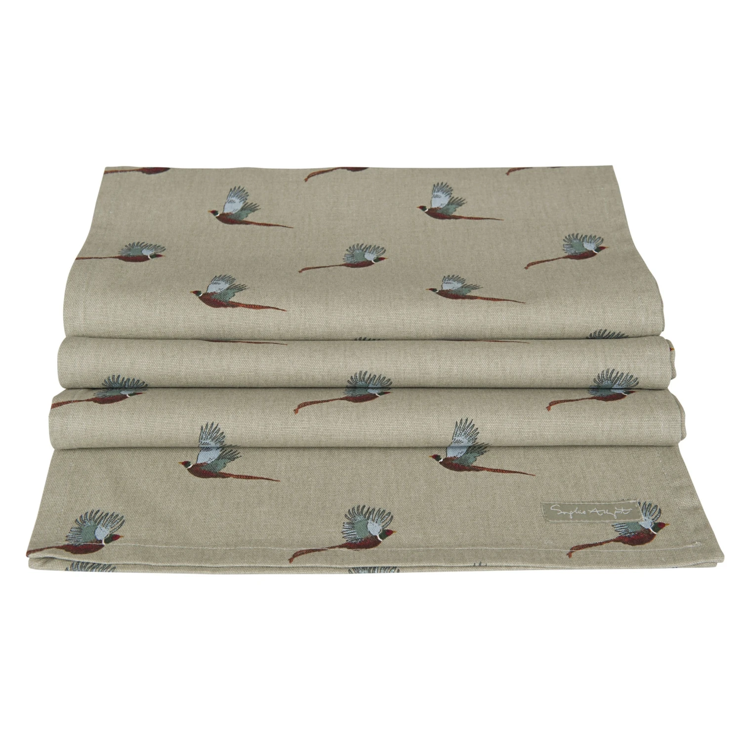 Pheasant Table Runner Pheasant Table Runner -Sophie Allport Shop all19810 pheasant table runner square
