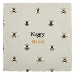 Bees Canvas Makeup Bag 2 Bees Canvas Makeup Bag -Sophie Allport Shop all36000 bees fabric swatch cut out personalisation high res square c8d9dfbd 4019 4c5a 8c6c 9877ee05f9d7