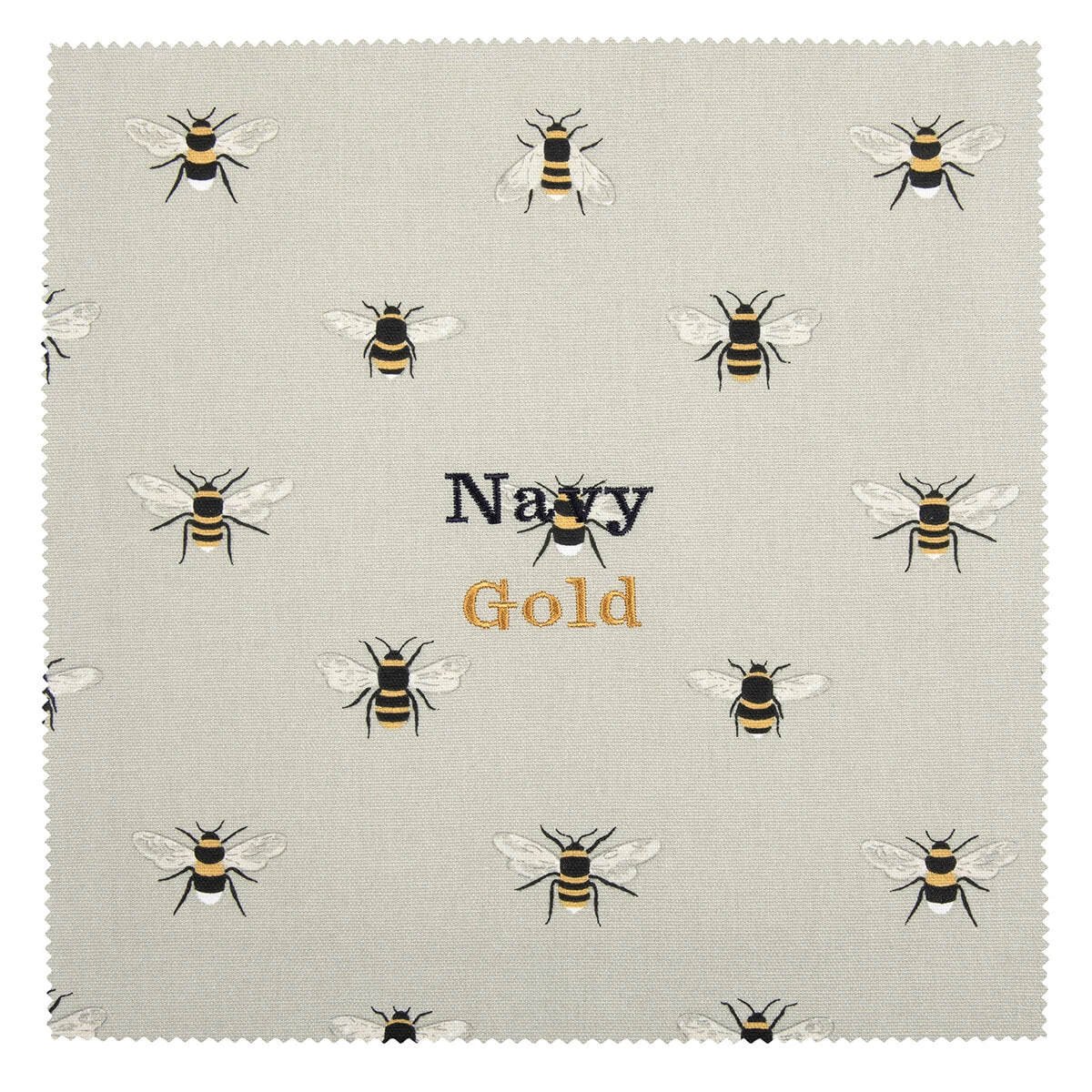 Bees Canvas Makeup Bag Bees Canvas Makeup Bag -Sophie Allport Shop all36000 bees fabric swatch cut out personalisation high res square c8d9dfbd 4019 4c5a 8c6c 9877ee05f9d7