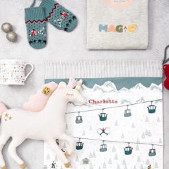 Unicorn Shaped Cushion -Sophie Allport Shop all49590 skiing christmas sack personalisation lifestyle high res square