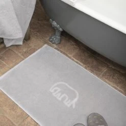 Elephant Bath Mat -Sophie Allport Shop all54325 elephant zsl bath mat grey lifestyle high res square