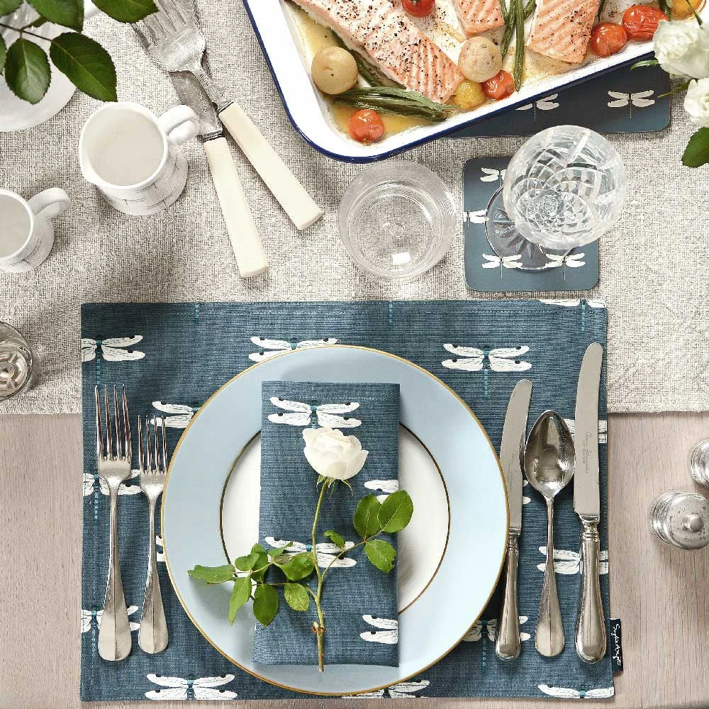 Dragonfly Fabric Placemat Dragonfly Fabric Placemat -Sophie Allport Shop all57820 dragonfly fabric placemat lifestyle web