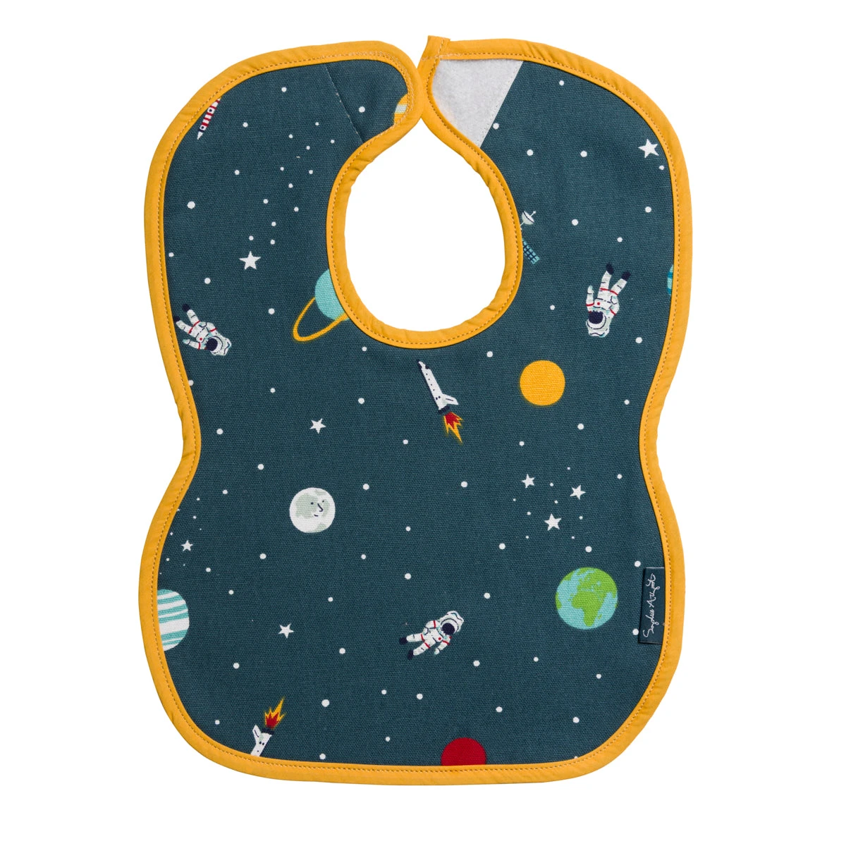 Space Bibs (Set of 2) Space Bibs (Set Of 2) -Sophie Allport Shop all62500s space statement bib set of two 2 cut out high res square