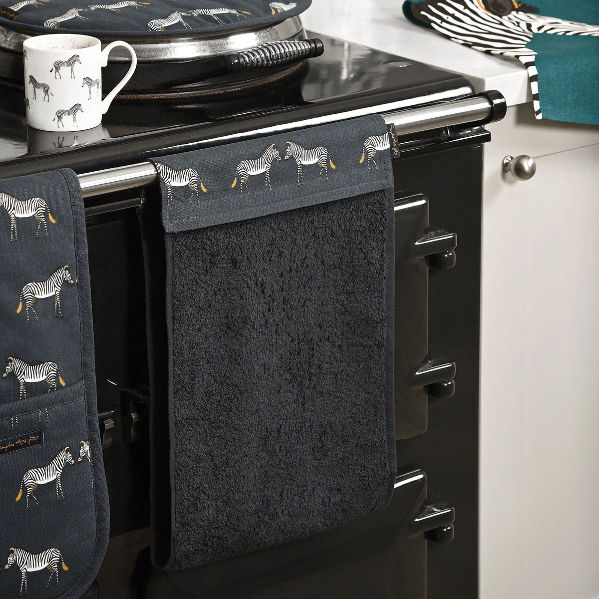 Zebra Roller Hand Towel Zebra Roller Hand Towel -Sophie Allport Shop all67610 zebra zsl roller hand towel lifestyle high res square