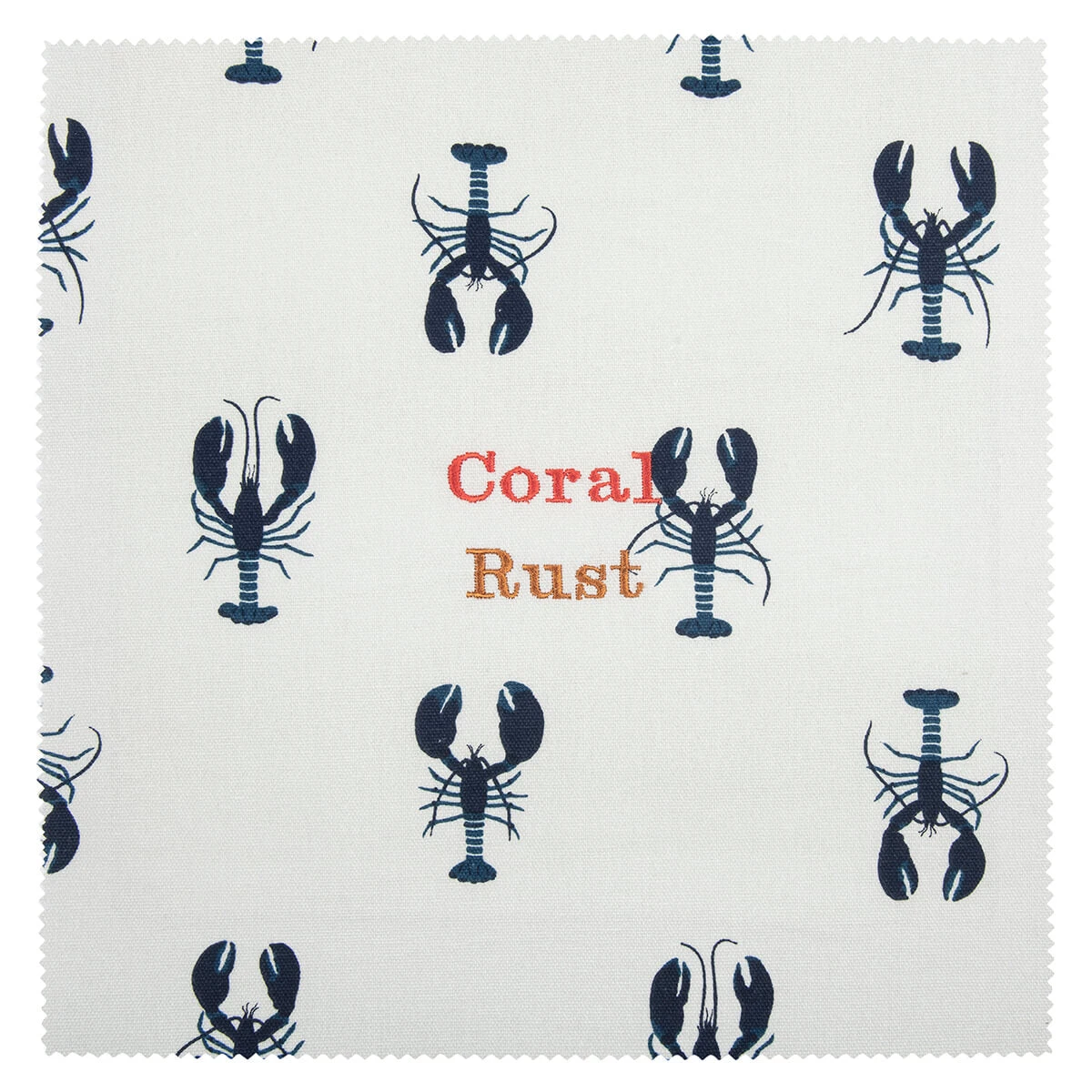Lobster Tea Towel Lobster Tea Towel -Sophie Allport Shop all68000 lobster fabric swatch personalisation cut out high res square