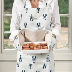 Lobster Adult Apron 3 Lobster Adult Apron -Sophie Allport Shop all68250 all68100 lobster adult apron and double oven glove lifestyle high res square