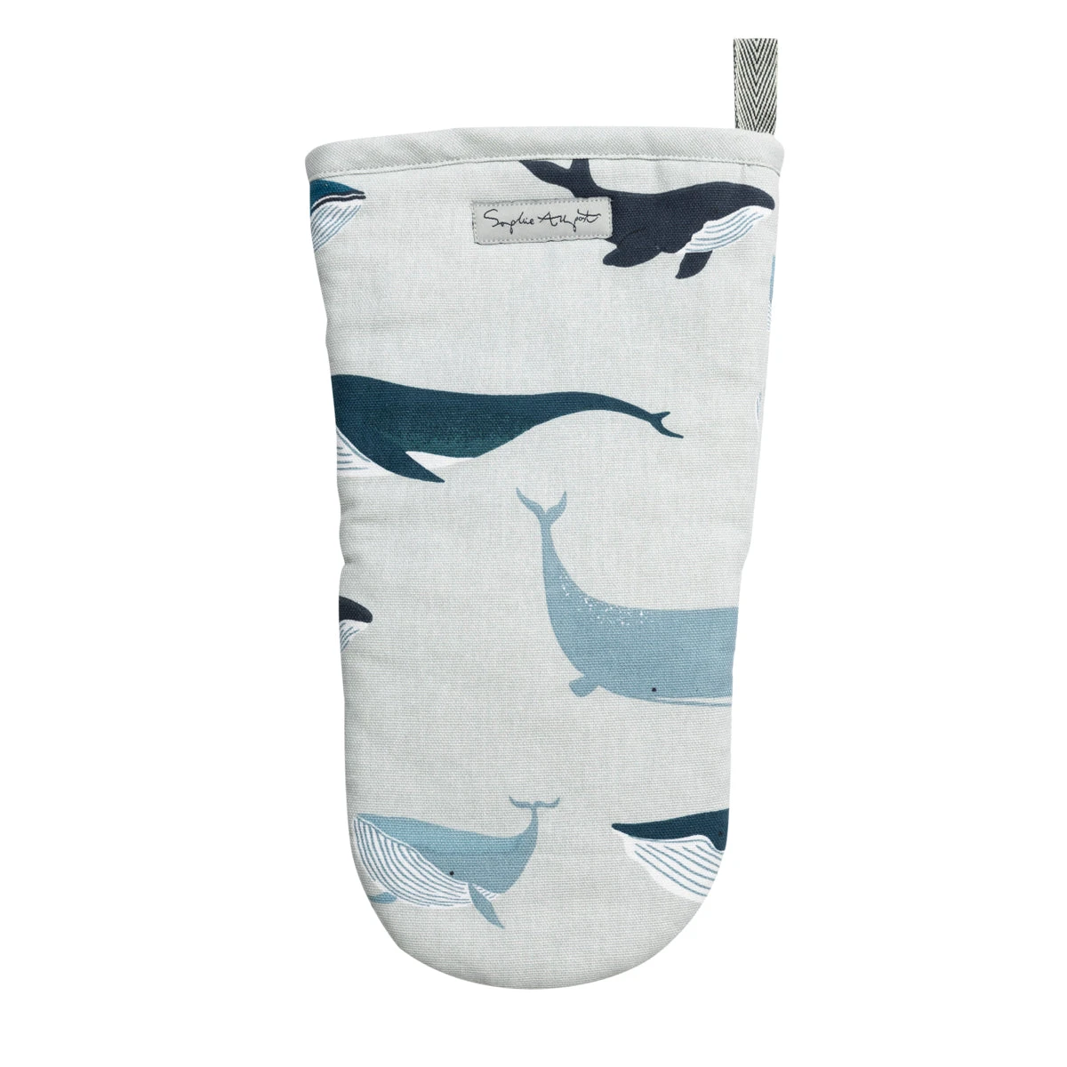 Whales Oven Mitt Whales Oven Mitt -Sophie Allport Shop all69150m whales oven mitt cut out high res square