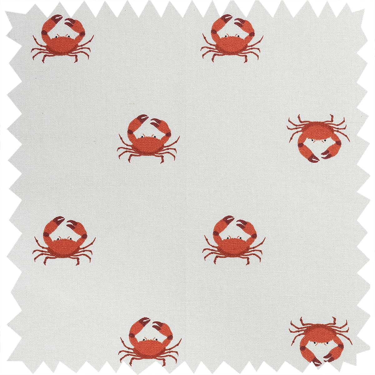 Crab Fabric by the Metre Crab Fabric By The Metre -Sophie Allport Shop all70000 crab fabric swatch cut out high res square
