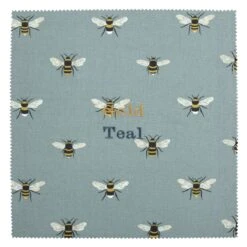 Bees Teal Adult Apron 3 Bees Teal Adult Apron -Sophie Allport Shop all80000 bees teal fabric swatch cut out personalisation cut out high res square