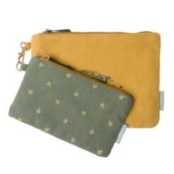 Hedgehogs Canvas Pouch (Set Of 2)