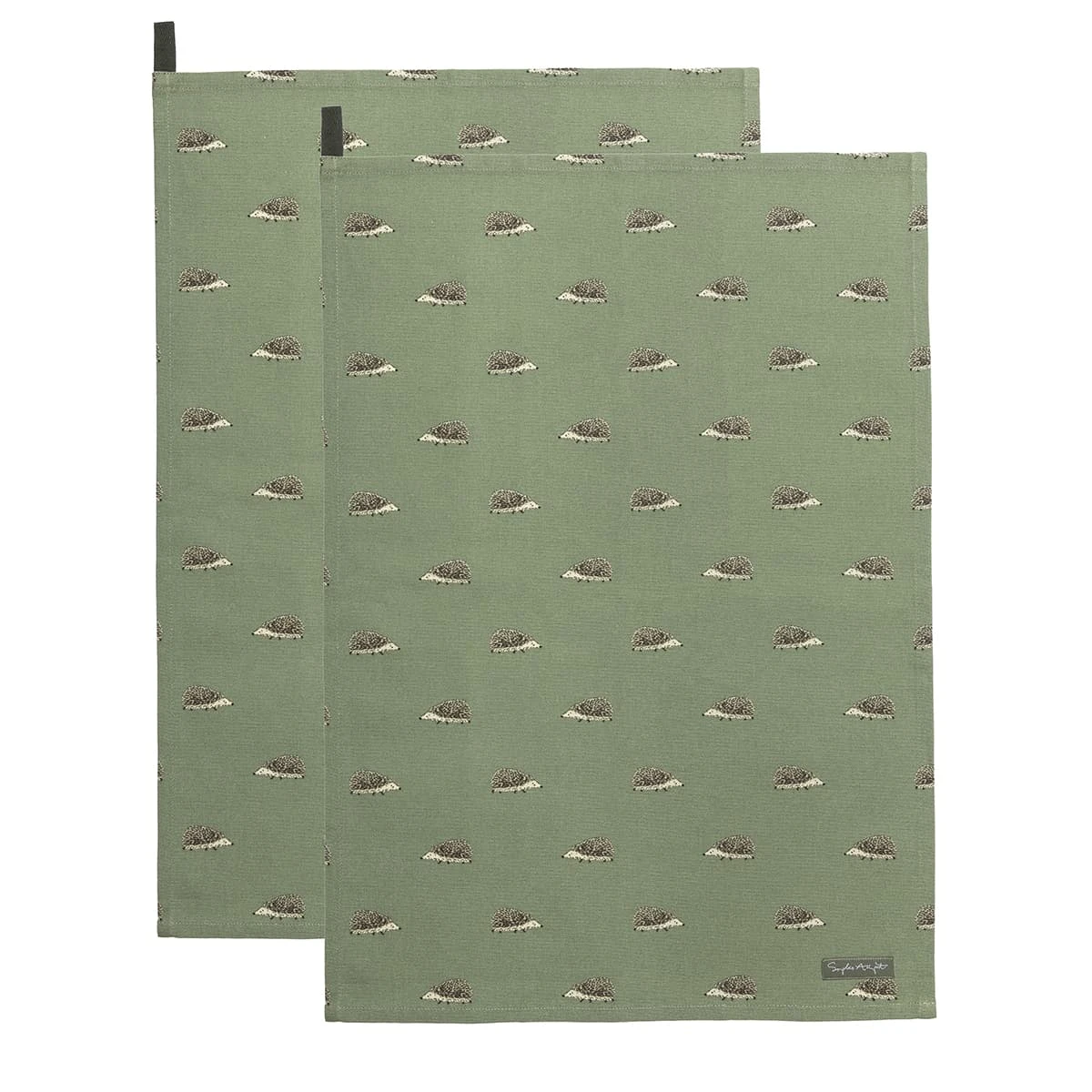Hedgehogs Tea Towel (Set of 2) Hedgehogs Tea Towel (Set Of 2) -Sophie Allport Shop all83602 hedgehog tea towel set of 2 cut out high res square
