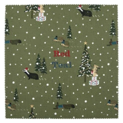Festive Forest Adult Apron -Sophie Allport Shop all84000 festive forest fabric swatch personalisation cut out high res square